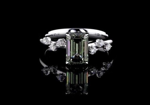 Anello oro con diamante - 14,