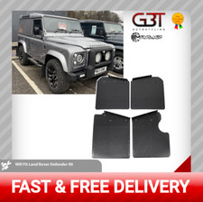 PER LAND ROVER DEFENDER 90 KIT FLAPS FANGO ANTERIORE E POSTERIORE CON STAFFE 1990+