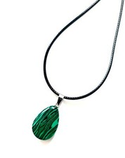 Collana In Malachite Con Pendente A Forma Di Goccia Regalo