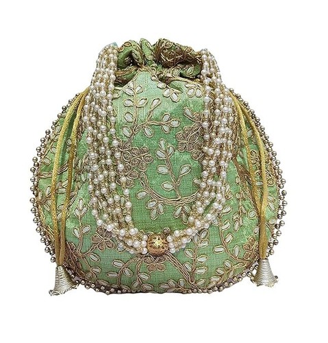 Borsa potli pappagallo verde - borsa,