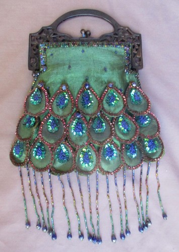 Bellissima borsa flapper verde