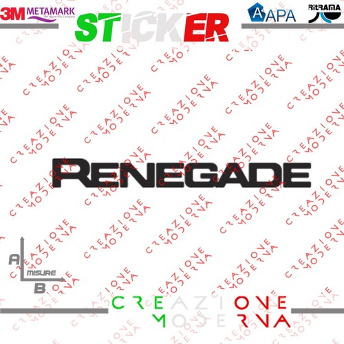 Adesivo sticker logo - sticker, renegade