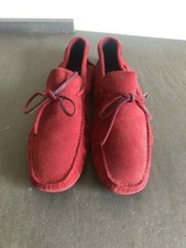 Monsieur originali mocassini camoscio rosso uomo mis 43/man shoes