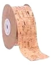 ROTOLO SUGHERO ADESIVO NASTRO REGALO IN VERO SUGHERO RESISTENTE MOLTO LARGO 5CM