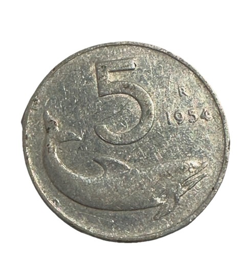 Moneta rara lire del 1954 - moneta, 5