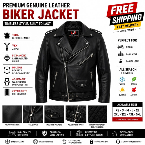 Giacca motociclista uomo pelle - uomo,