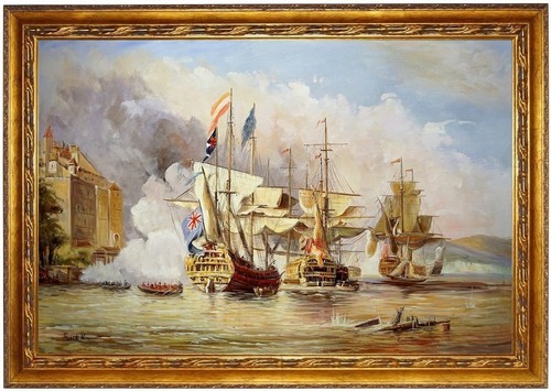 Quadro olio battaglia di - olio,,