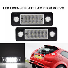 2pcs led white rear number - 18-led,