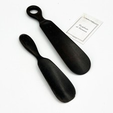 Antico calzante in Legno di ebano Nero calza scarpe set d'epoca inglese ' 1920 