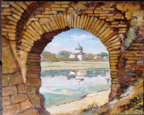 Pleskau pskov russia dipinto - ::pleskau,