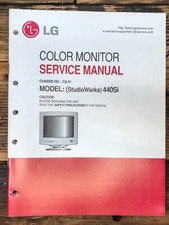 LG StudioWorks 440Si Monitor Manuale di servizio *Originale*