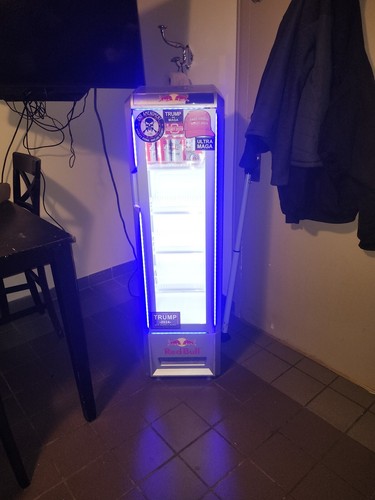 Red bull fridge - red,