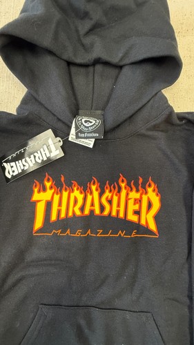 Felpa con cappuccio thrasher - felpa,