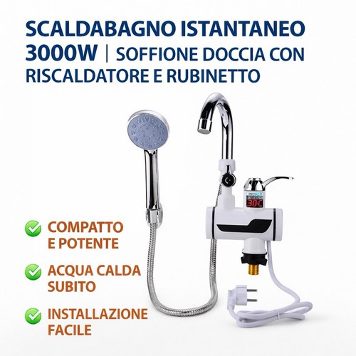 Scaldabagno istantaneo - 3w, |