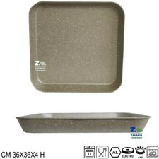 Teglia quadra grande cm36x36x4 - teglia,