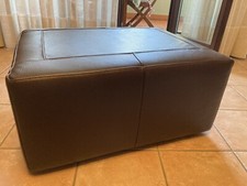 Pouf poggiapiedi/seduta in eco-pelle Natuzzi - come nuovo