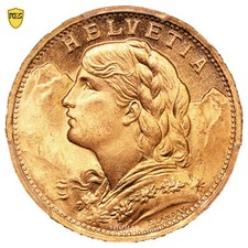 Moneta Svizzera - 20 Franchi o