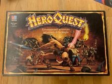 Heroquest Mb gioco in scatola di ruolo anni 90 con Alcune Miniature dipinte