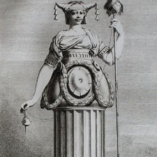 Benigno Bossi a Petitot Mascarade à la Grecque acquaforte carta da parati 1771