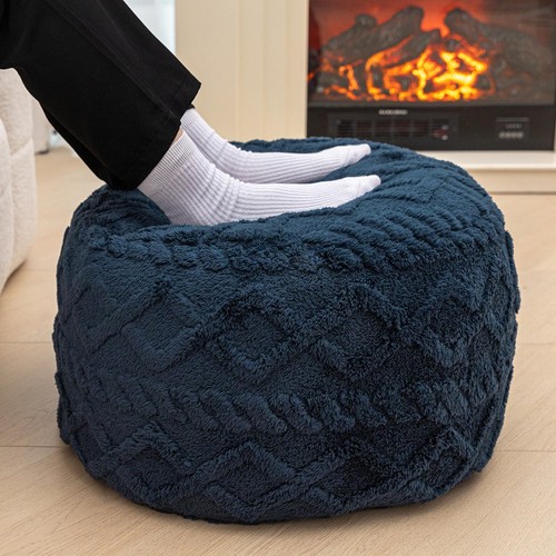 Round pouf ottoman - pouf,