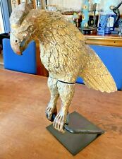 Grande Aquila Leggio. Legno scolpito dorato. Epoca '500. Lunghezza 62cm. H.46cm