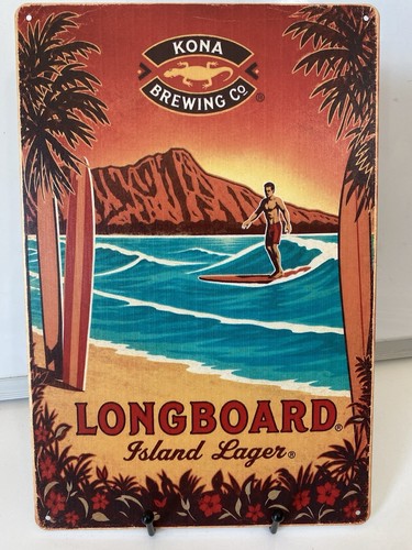 Kona brewing sign long board - brewing,