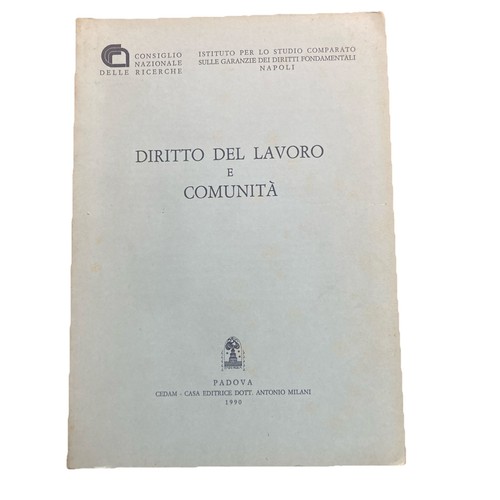 Diritto del lavoro comunità - lavoro,