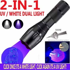 Rilevatore di luce nera ultravioletta LED 395 nM per urina cane, macchie animali domestici e cimici dei letti
