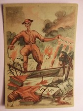 J. Sabattini. Repubblica Sociale Italiana. La morte con in testa elmetto inglese