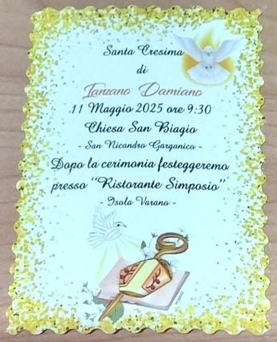 Inviti cresima comunione - inviti,