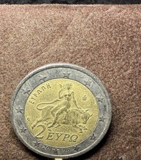 moneta da 2 euro rara Grecia 2002 Con Errore Di Conio E Senza S-?vedi immagini