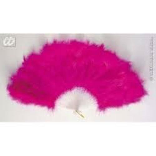 Ventaglio piume fuxia - ventaglio, c/piume