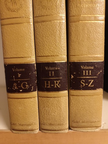 Webster third dictionary 1961 - webster,