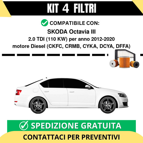 Kit filtri risparmio per - 4,
