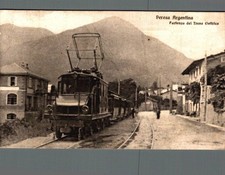 Torino Perosa Argentina Treno Elettrico Tram, legg. scollata F. piccolo  spedita