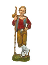 Pastore Ragazzo con Bastone Landi Moranduzzo Cm 10 Pastori per Presepe