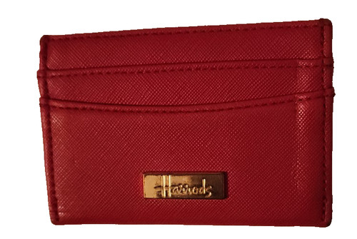 Harrods porta carte rosso con - harrods,