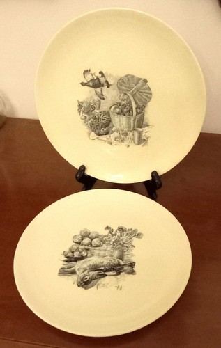 Coppia piatti ceramica - coppia,