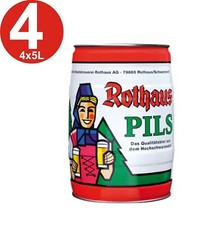 4X Rothaus Pils 5 L Fusto Da