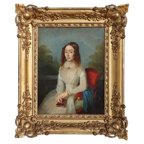 Dipinto olio tela giovane - su,