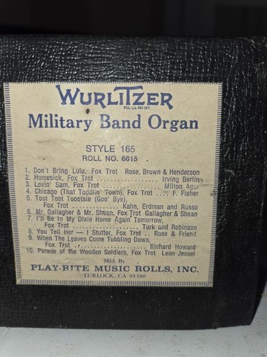 Wurlitzer 165 band - band, roll