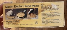 Crepiera elettrica Maxim modello CM5 antiaderente senza scatola usata in ottime condizioni