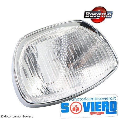 Faro anteriore cornice cromata - faro,