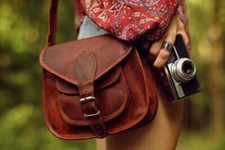 Borsa a tracolla in vera pelle