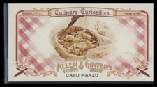 2012 Topps Allen & Ginter Mini curiosità culinarie Casu Marzu #CC4