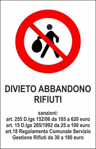 Cartello segnaletico divieto - cartello,