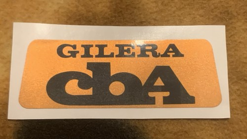 Gilera cba adesivo - cba, arancio