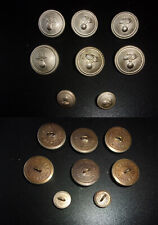 CARABINIERE completo bottoni x cappotto originali DISUSO Anni 60  UN.MILITARE- f