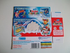 kinder ferrero sorpresine box scatola vuota tripack cybertop