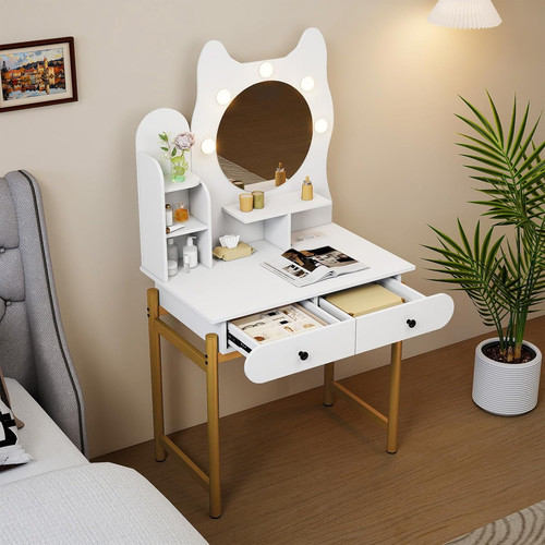 Toeletta trucco con - trucco, luci